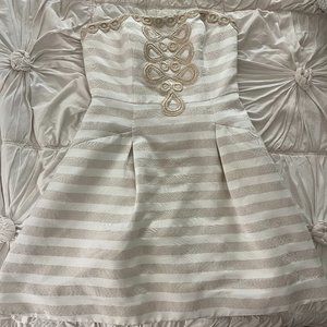 Lilly Pulitzer Nautical Ivory/Gold Dress